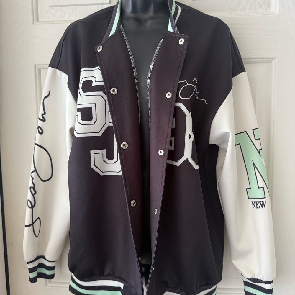Black and White Varsity Jacket